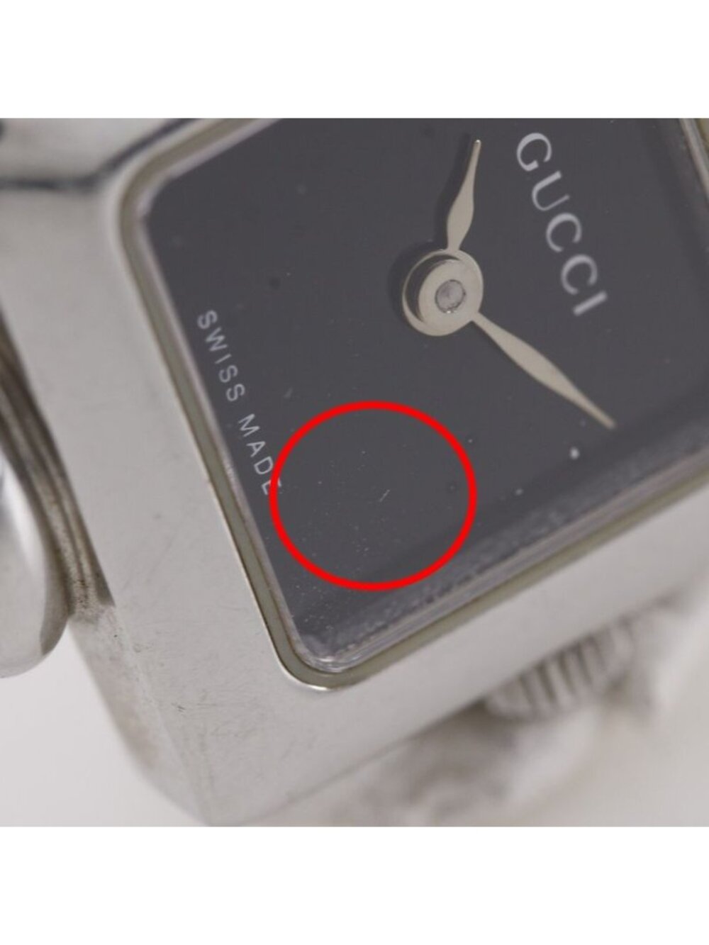 Gucci Stainless Steel Quartz Analog Display Black Dial Watch - Picture 10 of 10